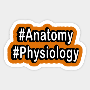 Hash Anatomy Physiology TAPP White Sticker